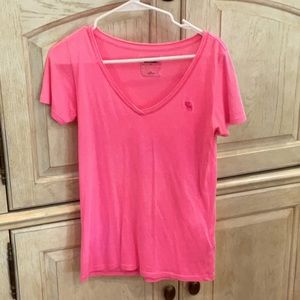 Abercrombie kids neon pink tee, XL